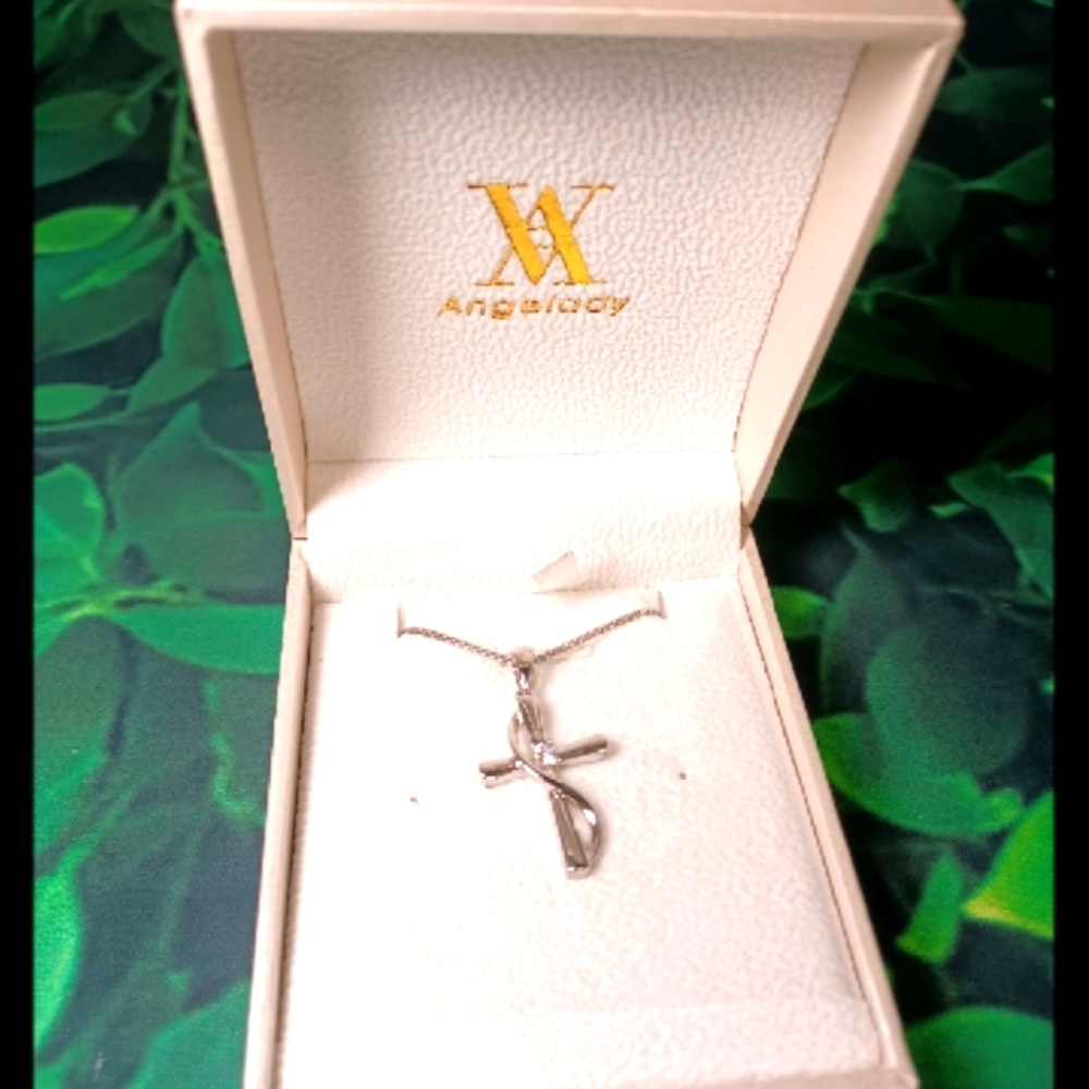 Beautiful—Sterling Silver ( Angel lady) Necklace.
